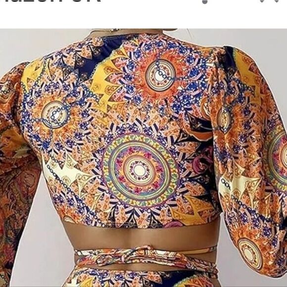 Colorful Floral Swimsuit - Picture 2 of 7